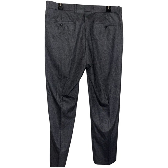 2/$20 🩷 Alfani Men’s Pleated Gray Slim Fit Dress Pants 33x30 - Picture 4 of 6